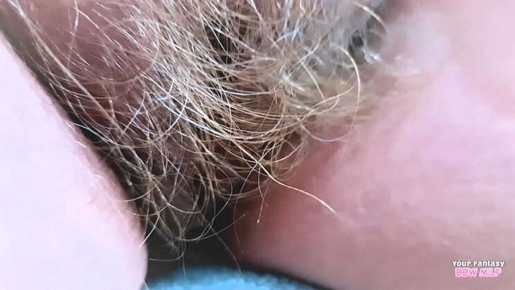 Hairy Mature BBW Wife Shows Her Big Natural Tits Up Close - Homemade Amateur Video