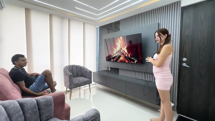 Big Ass Latina Stepsister Sucks My Juicy Cock During Karaoke Fun