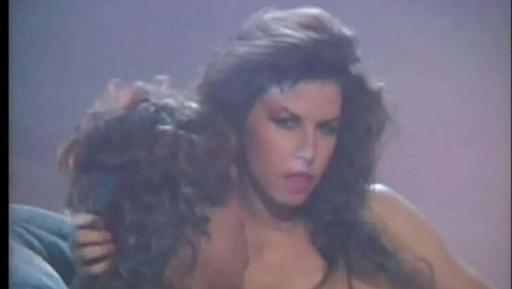 Busty Catwoman Selena Steele & Racquel Darrian in Classic 90s Porn with Rocco Siffredi