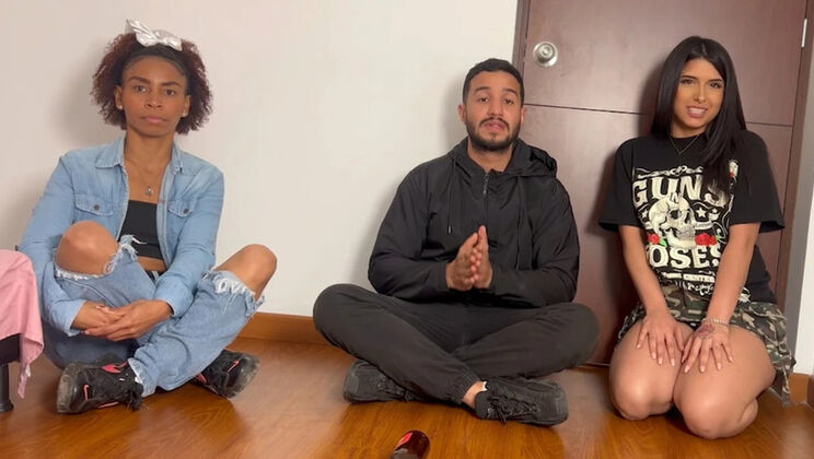 Hot Teen Threesome Spin the Bottle Game - Aften Opal & Celestina Blooms