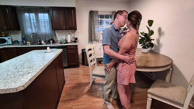 Stepmom ScarlettRavenXO Gets Creampied By Stepson - Homemade MILF Action