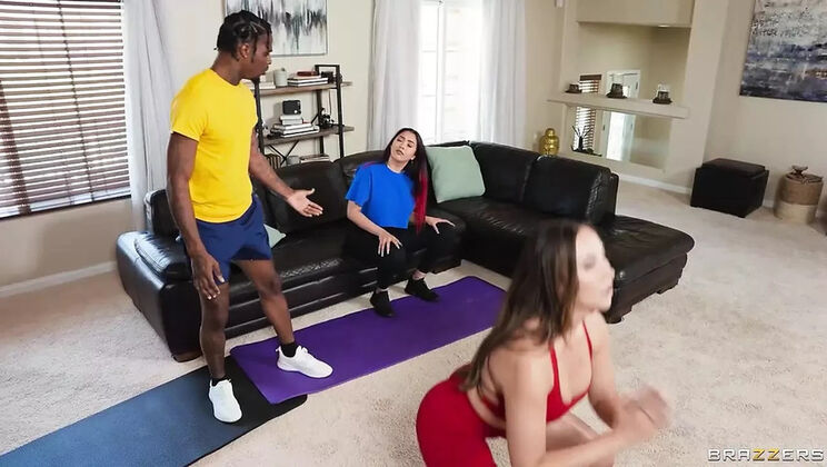 Melissa Stratton Reverse Cuckold Workout Fuck with Big Tits & Blowjob