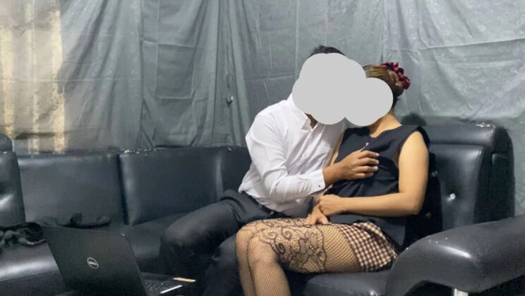 Hot Boss Fucks Naughty Secretary in Office - Rough Doggy Style Creampie