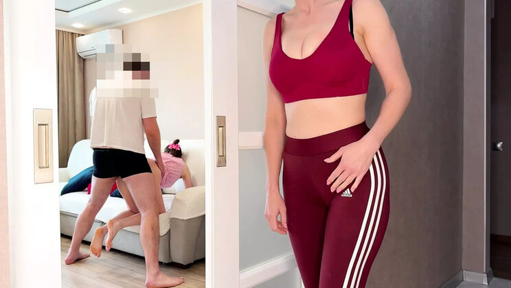 Horny Russian Stepmom Fucks Step Son After Catching Him With Girlfriend - Amateur POV Sex