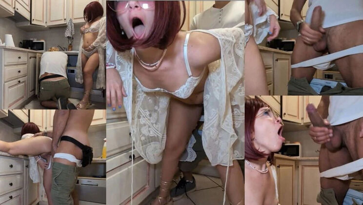 Hot Italian MILF Cheats on Husband with Big Cock Plumber - Homemade Fuck