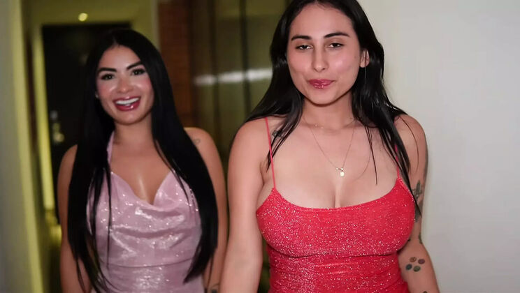 Hot Colombian Sluts Jenifer Play & AlejandraPalacios Suck and Fuck for Cash in Medellin - Big Tits, Big Ass, Blowjob