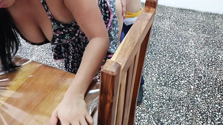 Hot Latina MILF Fucks Entrepreneur in Doggy Style at Mall - Homemade HD