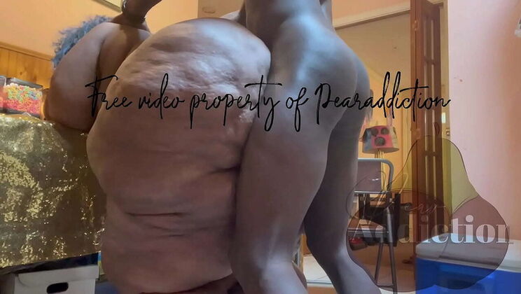 Ebony SSBBW Gets Hard Backshots From Behind