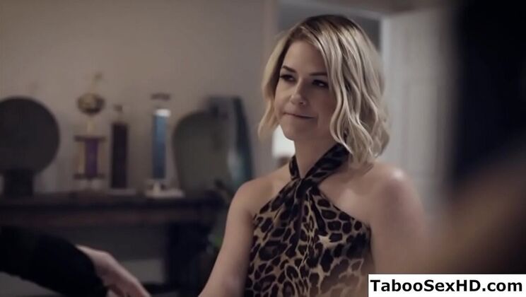 Sexy Stepmom Gives Handjob and Makes Stepson Cum Hard