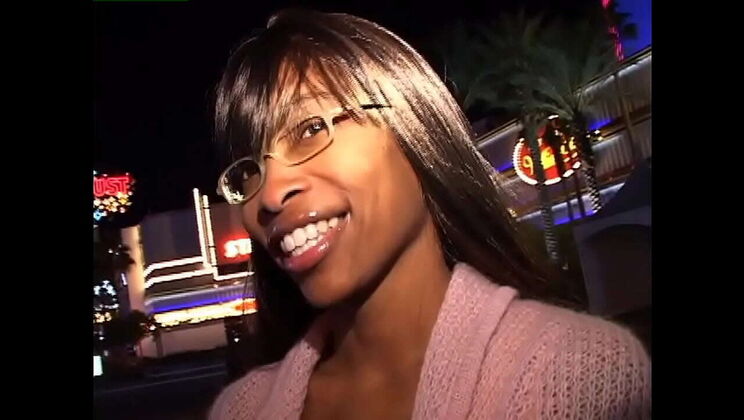 Ebony Babe with Glasses Gets BBC Doggy Style - Cum on Ass - Chocolate Candy Cuntz