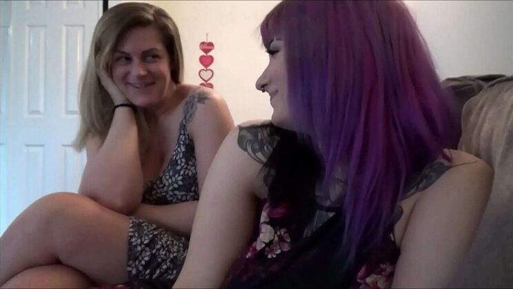 Thick MILF Sabrina Violet & Clover Baltimore Share Big Cock in Family Therapy Threesome