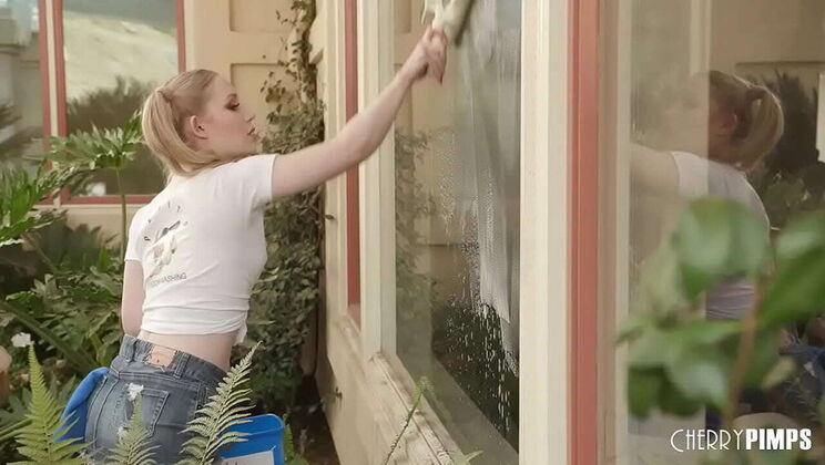 Petite Blonde Emma Starletto Fucks Steve Holmes - Cowgirl, Doggy & Deep Throat