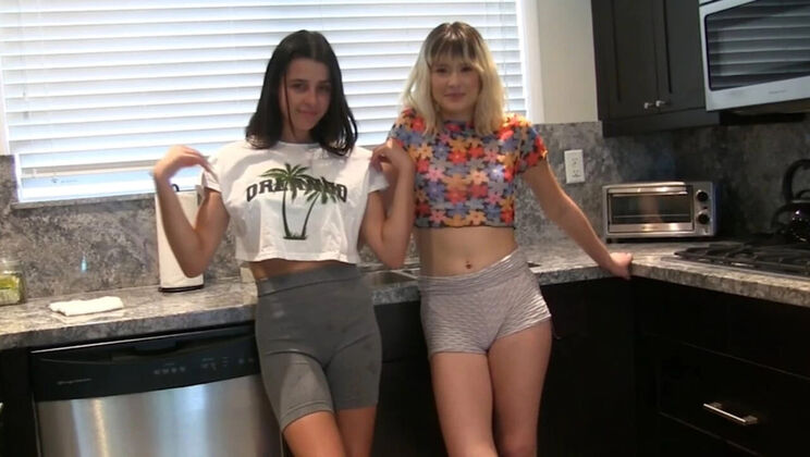 Kylie Rocket and Jessie Strip Pop A Shot Game - Hot Blowjob and Pussy Eating Challenge