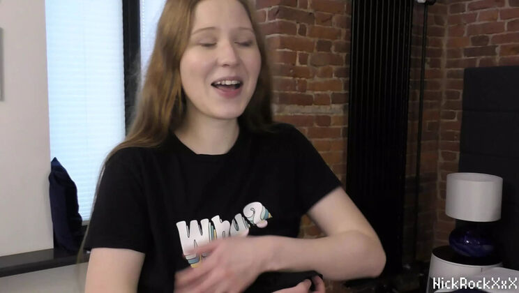 Redhead Village Milkmaid First Homemade POV - Hardcore Fucking & Huge Cumshot on Belly