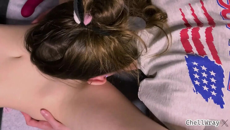 ChellWray Shaking Orgasm Fingering Lesbian Teen Skinny Homemade