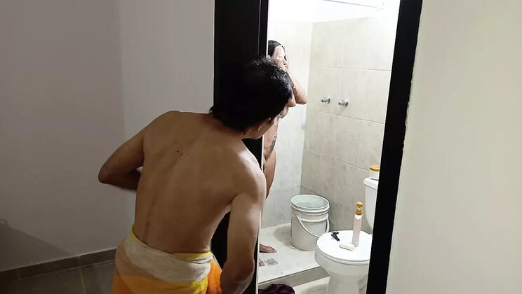 Busty Stepmom Fucked Hard in Bathroom by Stepson - Latina Amateur Homemade Sex