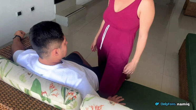 Hot Neighbor Fucks Me On Balcony - Wife Catches Us With His Cock In My Mouth