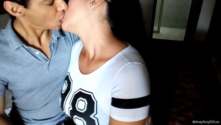 Hotwife Latina sucks cock and fucks in front of her cuckold husband