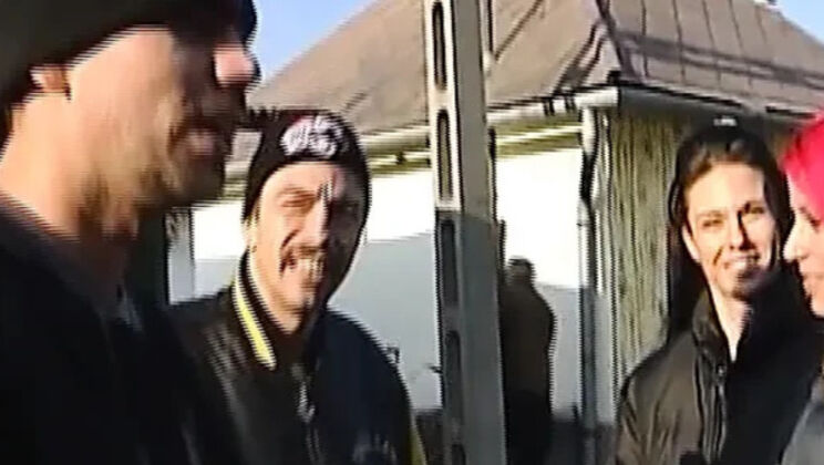 German Pink Haired Doll Gets Hard Fuck in Trailer - Anal and Blowjob Action