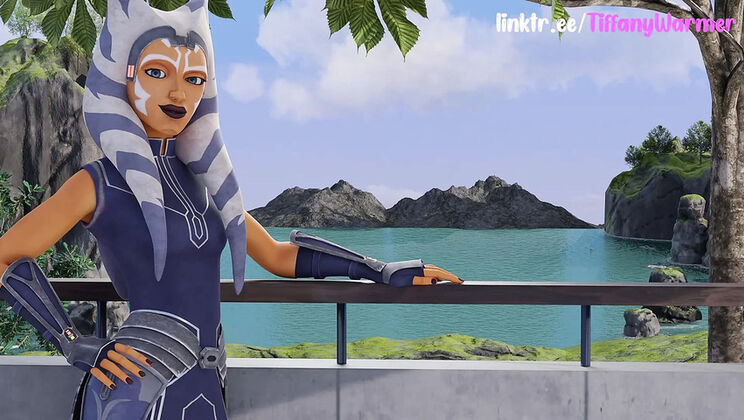 TiffanyWarmer Blowjob Cum in Mouth Face Fuck Star Wars Ahsoka 3D Parody