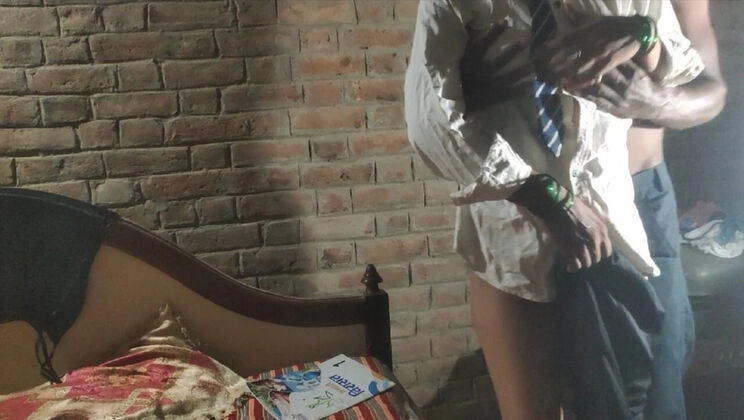 Desi step sister Shabnam takes big hard cock in tight pussy - Hindi dirty talk & moaning in hot village sex