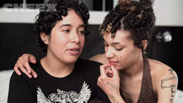 Tattooed Carmen Canela Gets Strap-On Fucked Hard By Puck Ellington - Big Tits Lesbian Action