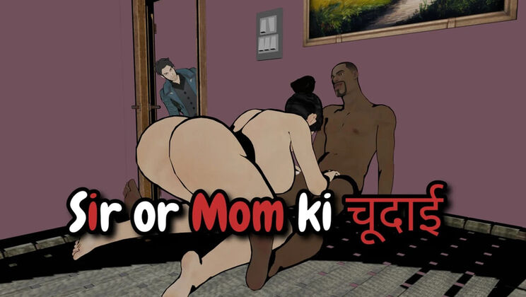 Indian Teacher Fucks Mom With Big Natural Tits - Desi Hardcore Sex