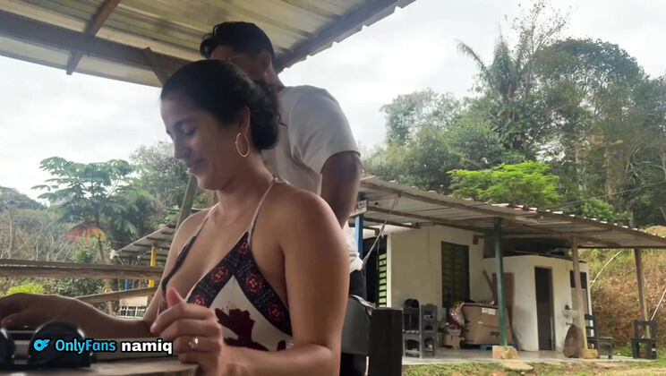 NamiQsein and Marasex Passionate Blowjob and Creampie with Big Natural Tits Latina Teen