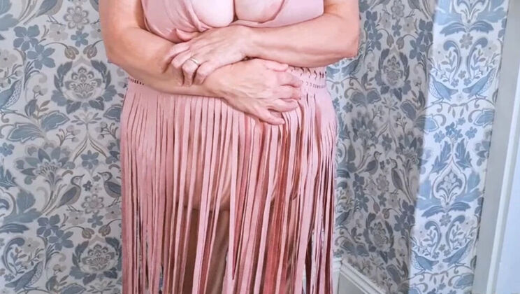 BBW Wife Homemade Pantyhose - Amateur Aunt Big Tits Cum Video