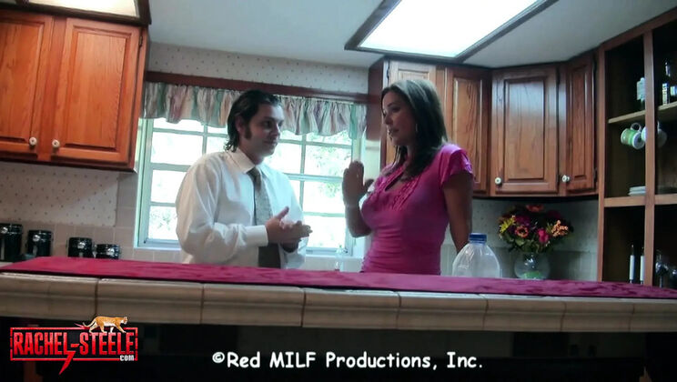 Stepfamily Taboo Foursome - MILF Rachel Steele and Teen Mystick Moons in Company Takeover Sex