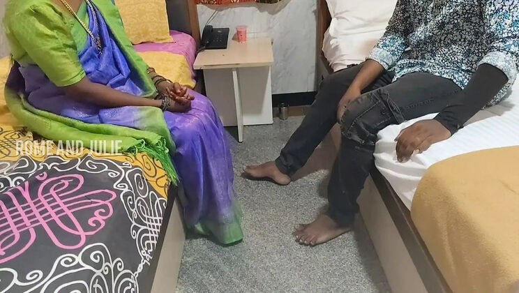 Indian Step Mom Blowjob and Doggy Style with Teen Son in Front of Step Dad - Homemade HD