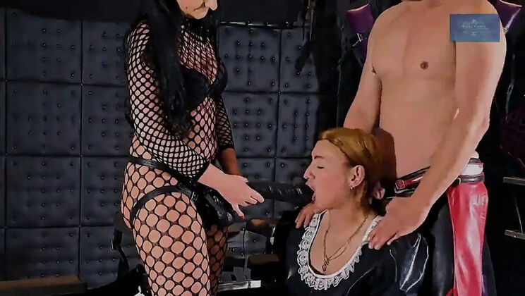 Sissy Slave Monique Punished By Bi Domme Couple - Hardcore BDSM & Anal Fucking