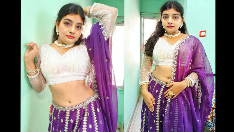 Desi Indian teen Ankita tight pussy fuck with Hindi dirty talk MMS