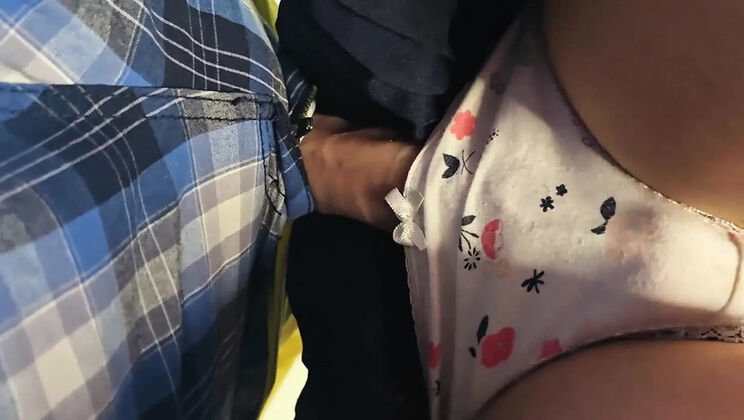 Jessy Amateur Japanese Wife Groped and Fucked by Stranger on Subway - Cock in Panties Creampie