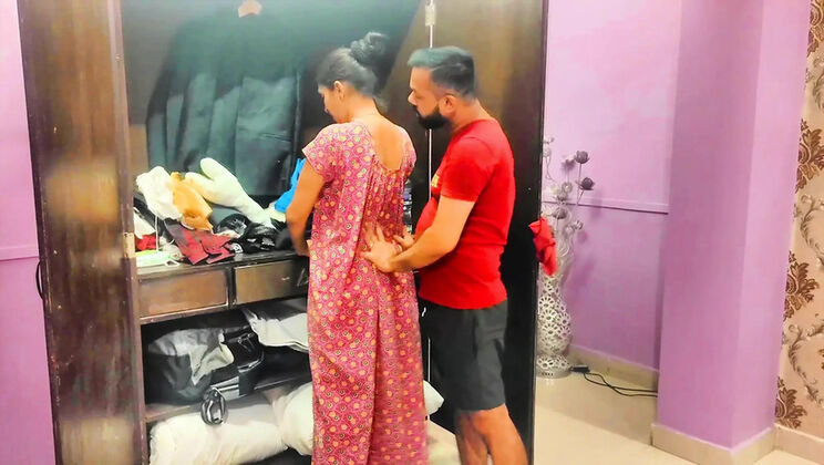 Desi landlord punishes thieving maid with hardcore sex in Hindi