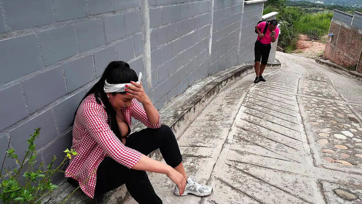 Tommymiller & MelaniRincon Hot Colombian Pregnant Fuck - Big Tits Amateur MILF Gets Creampie in Missionary