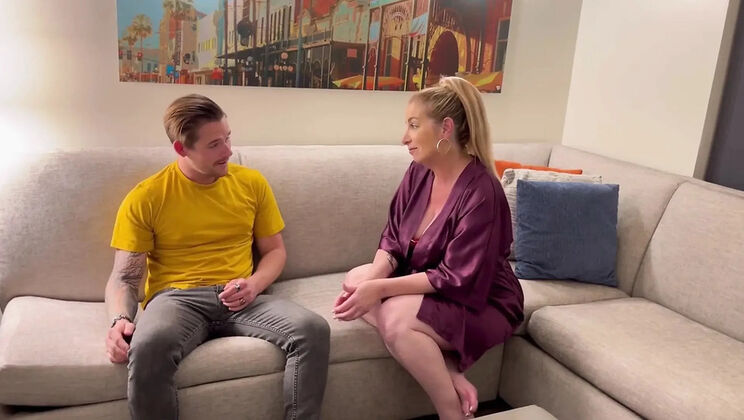 Stepson Alex Envy Fucks Stepmom Danni Jones Hard in Hotel Room - Rough Doggy Style Creampie