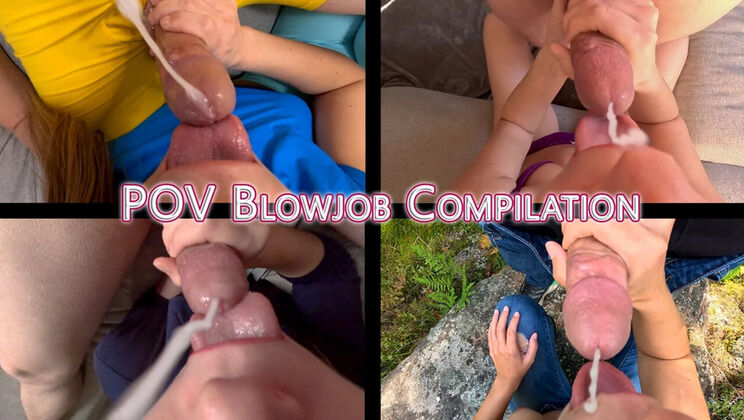 FPOV Cumshot Compilation Part 2 - Aurora Luxe Takes Massive Mouthfuls of Cum