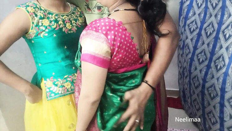 Indian Desi Threesome with Neelimaa - Big Ass, Homemade Group Sex