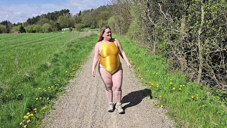 DKpar Homemade BBW Office Fun in New Swimsuit Enjoying Good Weather