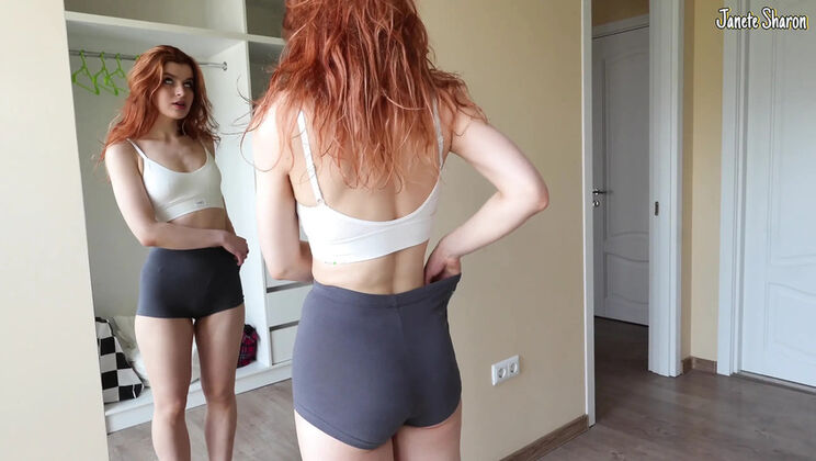 Fast Hard Fucking My Stepsister in Wardrobe While Trying Her Dress - Deep Throat & Cum in Mouth