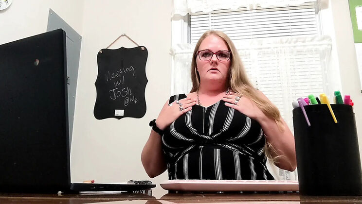 Naughty Teacher Nichole Madison JOI in Office - She's Pregnant With Your Baby!