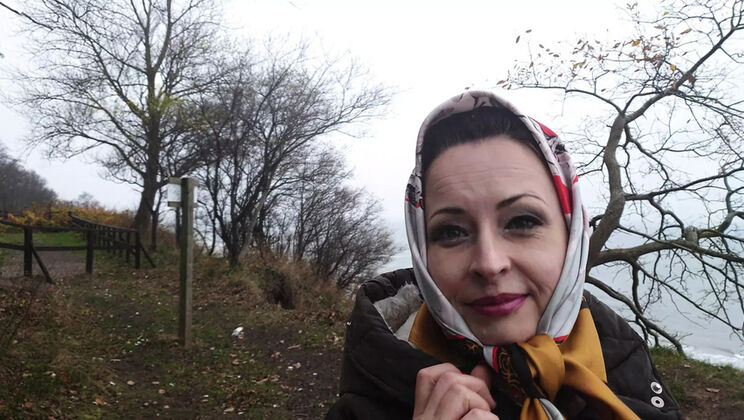 Wanilianna Squirts & Pee in Public Place Amateur MILF Stockings Solo