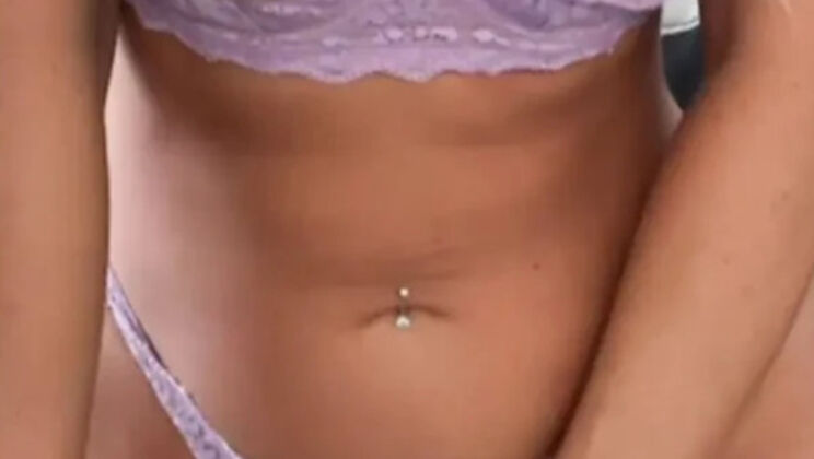 POV Fingering Teen with Big Natural Tits Masturbating to Orgasm at Home