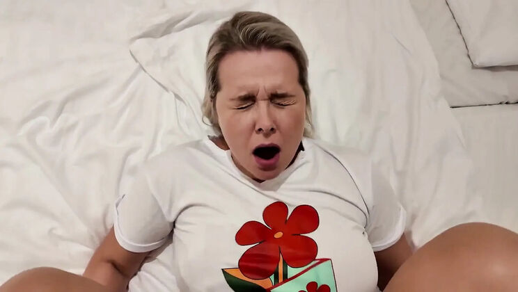 Blonde Step Mom Gives Teen Blowjob After Homework in HD POV