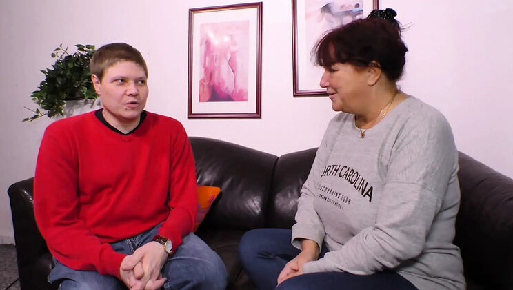 Redhead MILF Sucks Dick and Gets Fucked - Big Tits Blowjob and Cum in Mouth