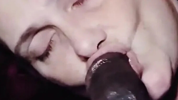 Step Mom Loves Sucking Big Black Cock with Amazing Gumjobs