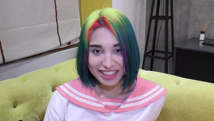 Nikolas fucks 18 year old Roxy cosplay slut - Russian teen blowjob & doggystyle hardcore POV