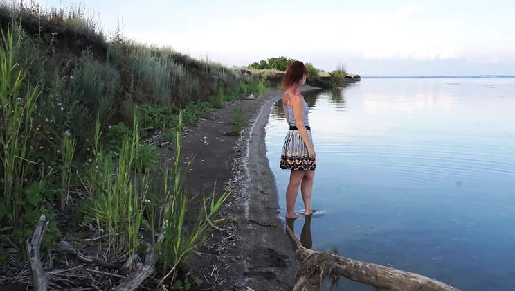 Natella Dance Nude River Bathing Outdoor - Amateur MILF StepMom Small Tits Posing