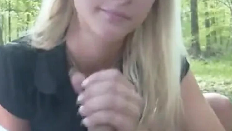 German Teen Blondehexe Caught Jerking Off Gets Wild Outdoor Fuck & Cum Swallow